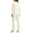 thumbnail image 3 of INSPIRE CHIC Business Work Suit Set for Women's 2 Piece Notched Lapel Blazer and Long Pants, 3 of 6