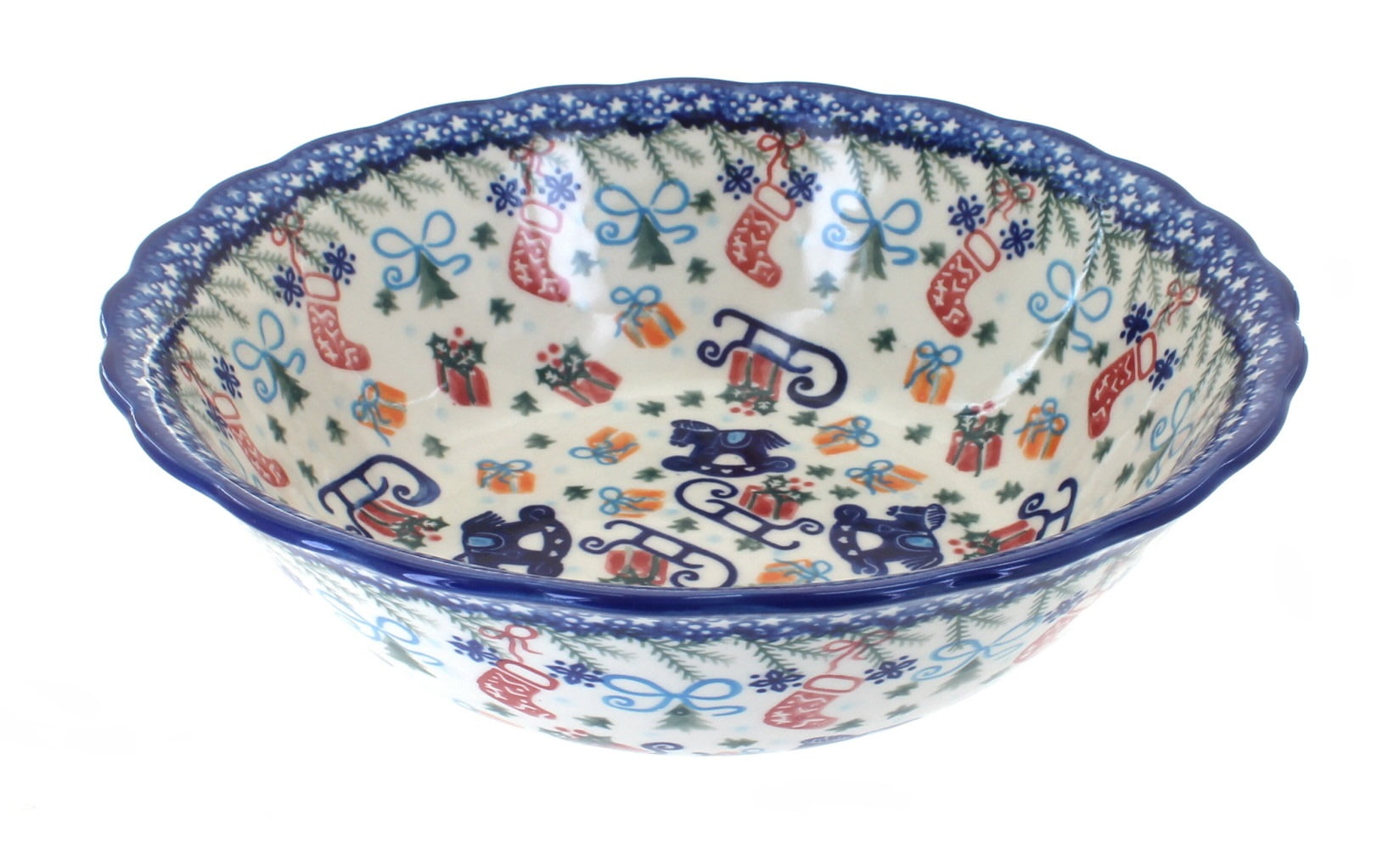 polish pottery christmas bowls