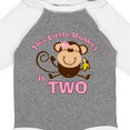 thumbnail image 4 of Inktastic Little Monkey Girl 2nd Birthday Girls Long Sleeve Baby Bodysuit, 4 of 5