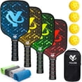 thumbnail image 1 of Juego de palas de pickleball aprobado por YILLOG USAPA con pelotas y toallas, 1 of 7