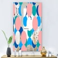 thumbnail image 3 of DESIGN ART Designart 'Circular Rhythm 7' Mid-Century Mirror - Printed Wall Mirror 23.7 in. wide x 31.5 in. high, 3 of 5