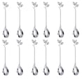 thumbnail image 4 of BUYISI 12 Pcs Stainless Steel Tree Leaf Spoon Coffee Spoon Fruit Spoon Tea Spoon Set Silver, 4 of 6