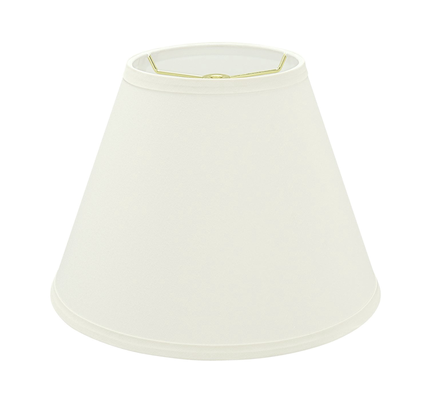 Aspen Creative 32630 Transitional Hardback Empire Spider Lamp Shade in White, 6" T x 12" B x 9" H