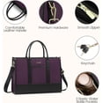 thumbnail image 6 of Lovevook Laptop Tote Bag for Women, Lightweight Pu Leather Work Tote Bag with Clutch Purse, Large Computer Bag Briefcase Fit for 15.6" Laptop, 6 of 8