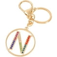 thumbnail image 1 of Letter Keychain,26 Letters A-Z Decorative Letter Keychain,Name Keychain for Women Girls Men Teenager Gift, 1 of 5
