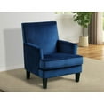 thumbnail image 4 of Best Master Furniture Saladin 30" Transitional Fabric Arm Chair in Light Gray, 4 of 5