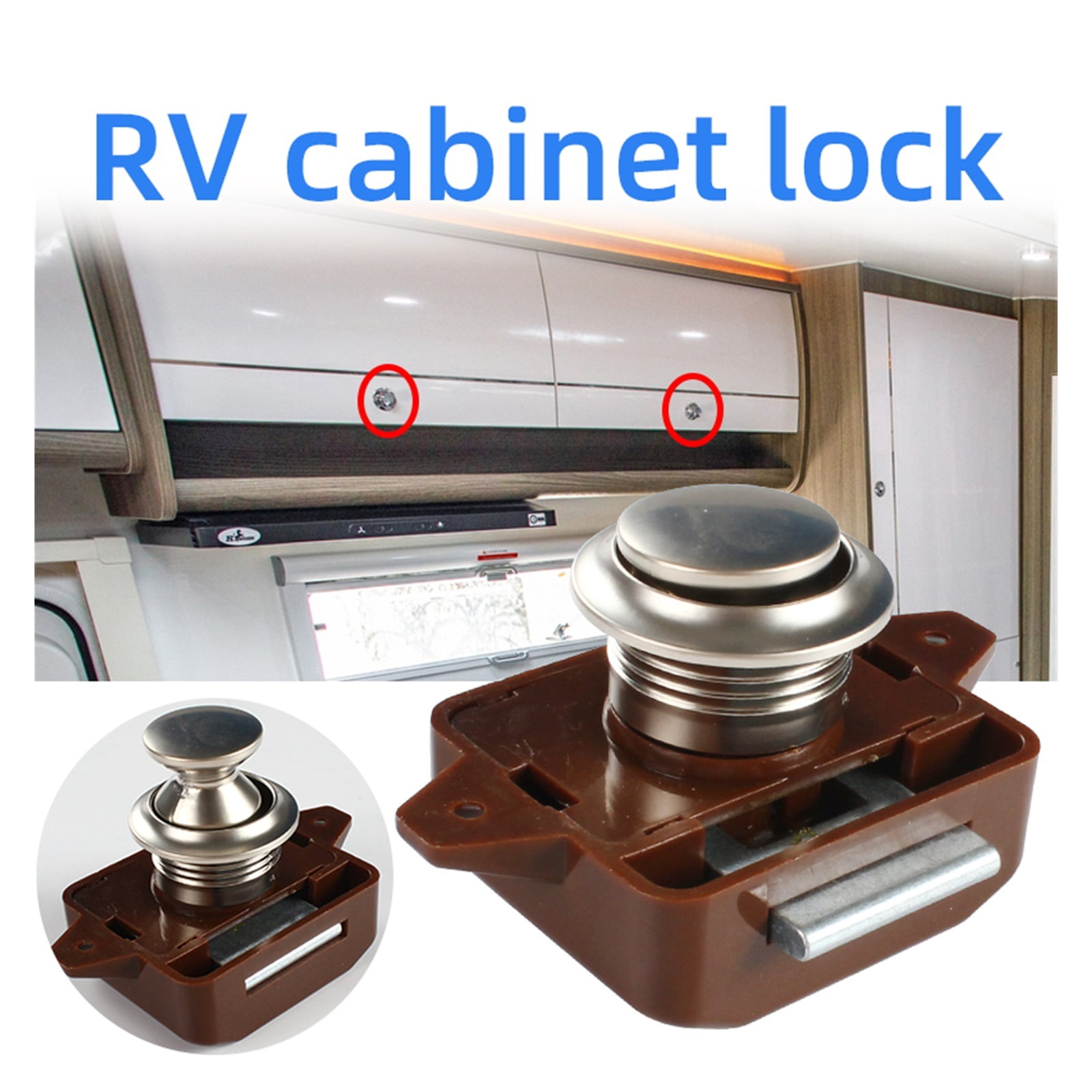 10 Pieces/keyless Button Keyhole Size 26mm Door Cabinet Lock Suitable For RV, Caravan, Recreational Vehicle Hardware Accessories
--------
,Car Accessories