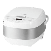 Cuckoo Rice Cooker & Warmer 6 Cup Uncooked / 12 cup Cooked, Smart Fuzzy Logic Nonstick Inner Pot White (CR-0605F)