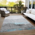 thumbnail image 3 of Dalyn Rugs Machine Washable Indoor/Outdoor Chantille Teal 3' x 5' Rug, 3 of 9