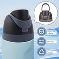 thumbnail image 4 of Tapa de Reemplazo para Owala FreeSip - Plástico Duradero Libre de A, Diseño a Prueba de Fugas con Un Toque para Botellas de 16oz, 24oz, 32oz y 40oz (Yellow Red), 4 of 4