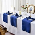 thumbnail image 2 of 12pcs Hemstitched Square Napkins 30x30cm Satin Cocktail Napkin For Party Wedding Table Cloth Soft Kitchen Dinner Napkins, 2 of 4