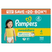 Pampers Swaddlers Diapers, Size S4, 144 Count (Select for More Options)