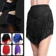 thumbnail image 5 of Women Fringes Tassels Mini Skirt Ballroom Latin Tango Salsa Dancewear Dress Samba Chacha Dancing Skirts Stage Wear, 5 of 5