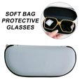 thumbnail image 3 of Estuche blando para gafas de sol con cremallera, bolsa de gafas de neopreno, bolsas organizadoras portátiles de cuero PU para gafas, 3 of 5