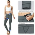 thumbnail image 4 of Women's Fleece Lined Winter Leggings Thermal Yoga Pants Inner Pocket Grey Size S, 4 of 6