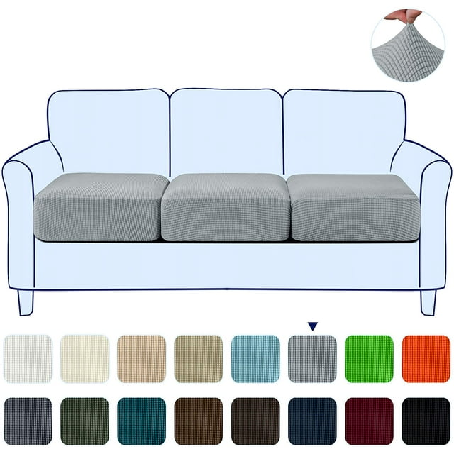 Subrtex Housse de Coussin Extensible Douce Texturée pour Canapé d'Angle