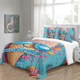 thumbnail image 4 of 3D Ice Cream Printed Comforter Cover Set Children Adult Unique Design Bedding Set Bedroom Decor,California King (98"x104"), 4 of 5