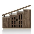 thumbnail image 3 of 24/7 Shop At Home Shoe Cabinet Garner Rustic/Lodge 4-Door Wood Reclaimed Oak for 12 Pairs of Shoes, 3 of 7