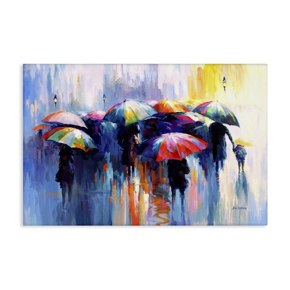 Stupell Industries Modern Memories Beneath Rain Canvas Art, 24 x 16, by Leon Devenice