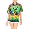 thumbnail image 5 of HAPPY BAY Women's Swim Overshirt Summer Hawaiian Blouse Tops XXL Motorcycle Bike, Purple, 5 of 5