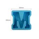 thumbnail image 2 of Hornada Molde de silicona azul con letras del alfabeto para repostería,velas,cera,jabón y manualidades con resina (M,1 pieza) Rkxzt, 2 of 9
