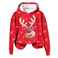 thumbnail image 4 of Futezty Christmas Sweatshirts for Women Novelty Funny Santa Xmas Tree Graphic Pullover Tops Loose Casual Fleece Shirts, 4 of 6