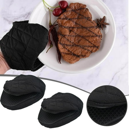 

Oven Oven Gloves Cooking Pair Heat Pot Holder With Non Slip Grip And Hanging Loop Set Of 2pcs Black Dish Wash Gloves Robust Gloves Work Gloves for Men Pack Squish Disposable Gloves Dish Washing Gloves