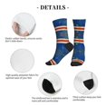 thumbnail image 5 of Athletic Socks Retro Cape Verde Flag Sport Running Calf Socks Crew Socks for Men Women, 5 of 7