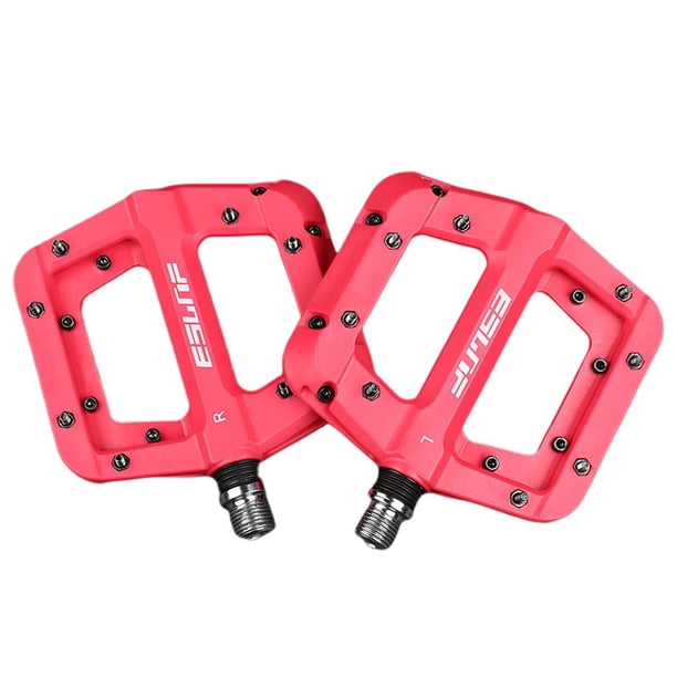 Bicicleta, Accesorios Para Montar, Pedal De Rodamiento De Nailon Resistente Al Agua, Pedales De Montaña Antideslizantes Con Banda De Rodadura Grande Para Bicicleta, Ciclismo Al Aire Libre Vogacara OD005422-00