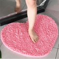 thumbnail image 2 of Kmbangi Floor Mat+Anti-Slip Solid Color Heart-Shaped Carpet Footcloth, 2 of 5