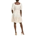 thumbnail image 2 of BGL womens  Linen-Blend Mini Dress, 8, White, 2 of 3