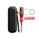 thumbnail image 1 of Probador de voltaje tipo lápiz para electricistas, preciso, con bolsa de almacenamiento. Rojo, 1 of 8