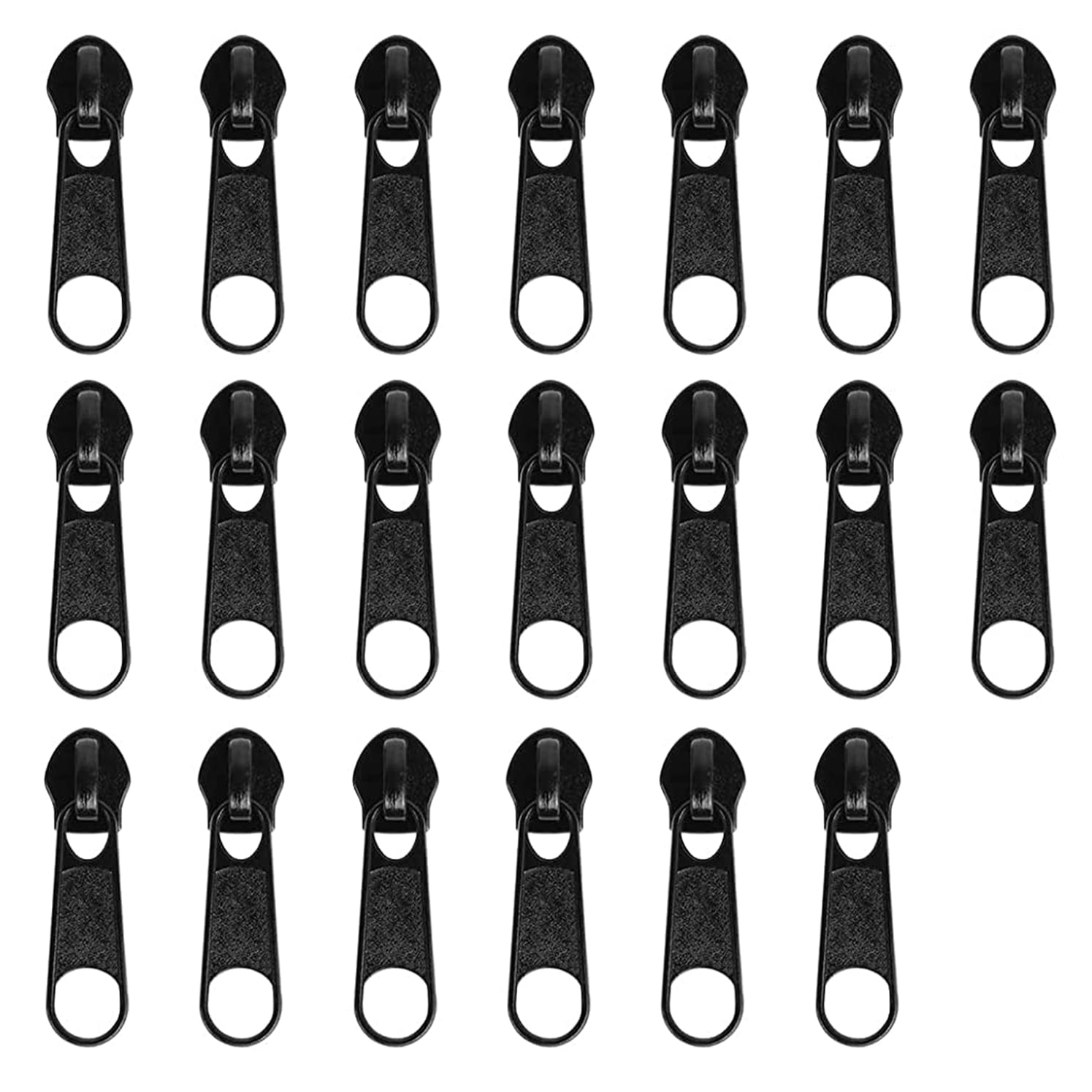Goyunwell 40pcs #5 Zipper Pull Metal Nickel Nylon Zipper Slider for Purse  Gunmetal 