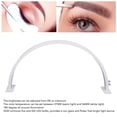 thumbnail image 4 of 28 Inch Lash Light, LED Half Moon Nail Desk Lamp, 2700K to 5600K Adjustable Color Temperature, U Shaped Fill Light Floor Lamp for Beauty, Skincare, Lashes, Filming Content Creation, 4 of 8