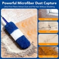 thumbnail image 5 of JFengqi Microfiber Duster with 30-100" Telescopic Pole, Reusable Home Cleaning Kit for High Ceilings, Fans, Cobwebs, Blinds & Furniture, Blue, 5 of 7