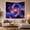Starry Vortex, variant on Full Moon Surrounded by Swirling Nebula in Starry Sky, Mystical Fantasy for Space Lovers, Celestial Wall Art Decor, Halloween Gift, Tapestry Wall Hanging for Living Room and Bedroom