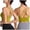 Yellow, variant on Wdgfv Women's Sports Bra-Scoop Neck Spaghetti Strap Molded Cup Double Sports Bra Low Support Yoga Workout Bra Grey XXL