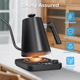 thumbnail image 2 of AGORVIO Gooseneck Electric Kettle, &plusmn;1&deg;F Precision Control, Smart Altitude Adjustment, 24H Keep Warm, 30-Min Auto Memory, Food Grade Stainl, 2 of 8