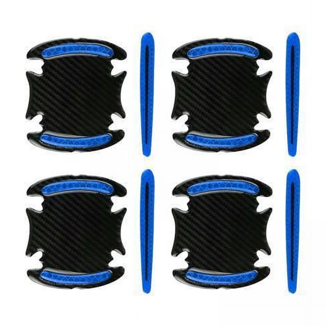2x8 Piezas Manija de Puerta de Coche Protector de Arañazos Tiras Reflectantes Pegatinas Accesorios 4 piezas