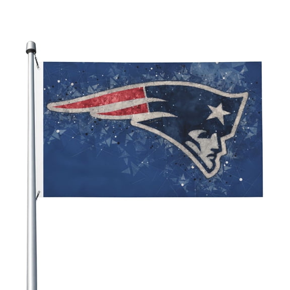 New England Football Team 3x5 FT Double-Sided Flag (Pole Not Included), Quick-Drying for Lawn, Balcony & Party Decor 35Flag-222