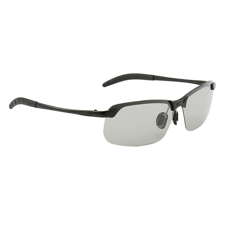 Day and Night Sunglasses Men Driving 400 Glasses Gray Polarized  Photochromic 