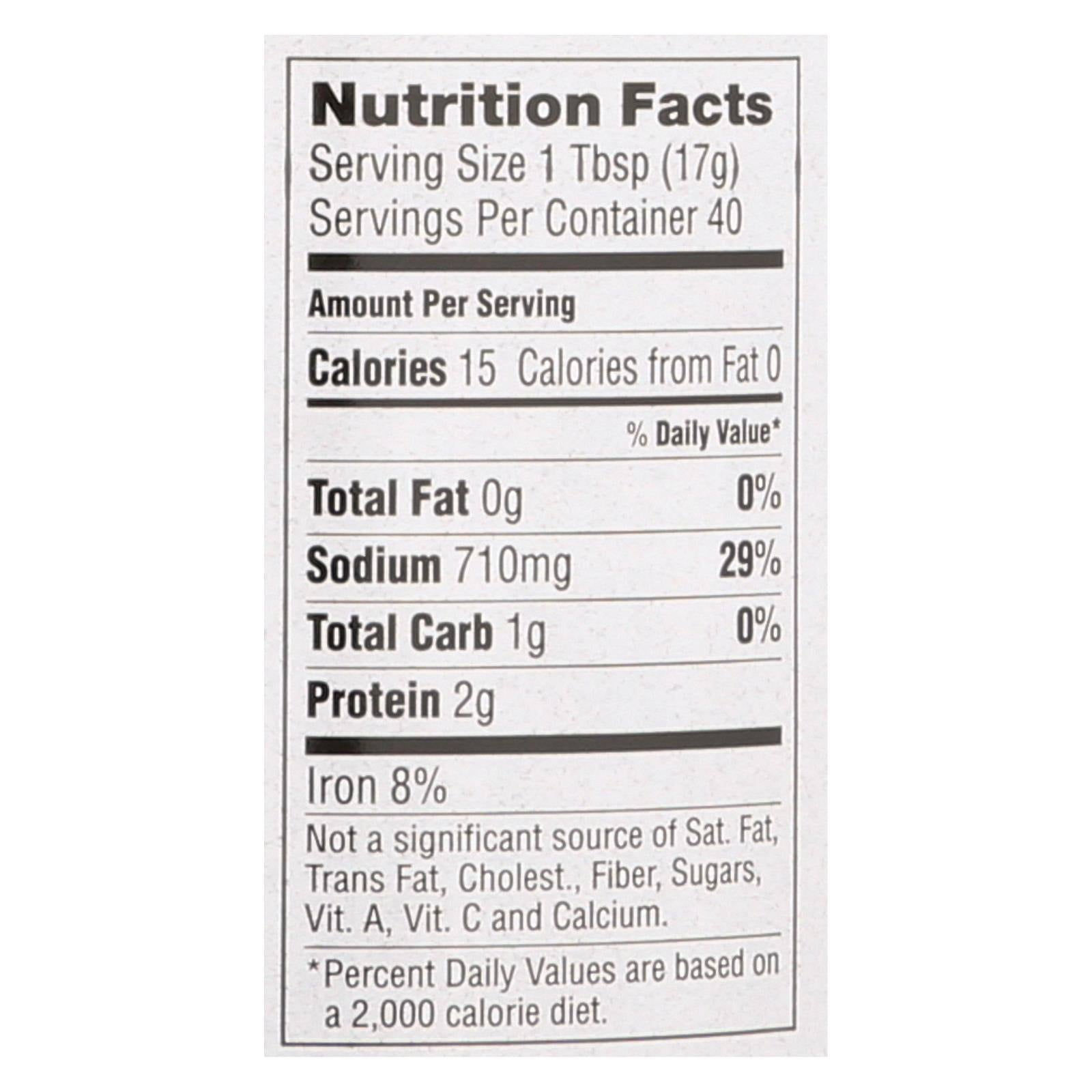 Tamari Soy Sauce - Reduced Sodium - Case of 6 - 20 Fl oz.
