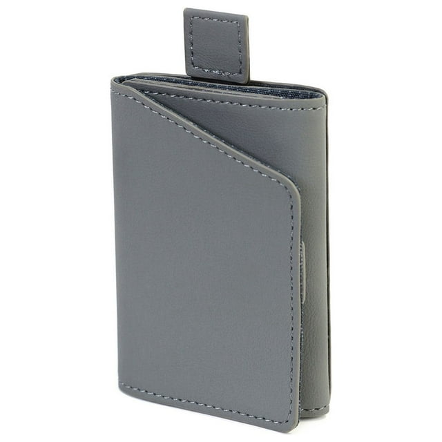 XWSHYW Contenedores de Almacenamiento Estuche para Tarjetas con Cordón Billetera para Hombre Billetera Triple Clip para Billetes Tarjeta de Presentación