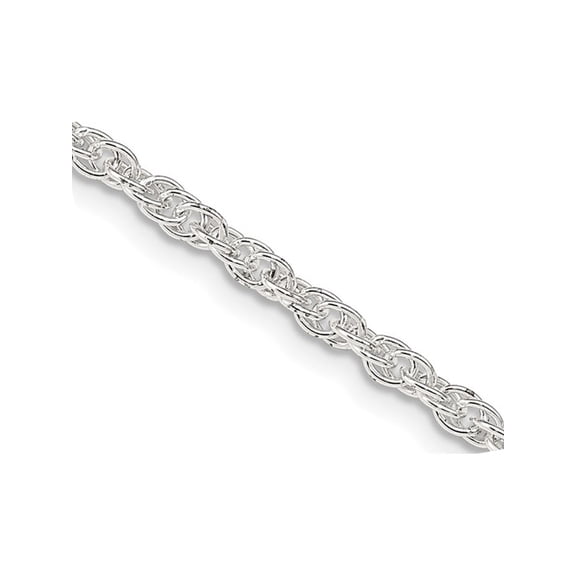 Gem & Harmony Sterling Silver Rope Chain Necklace 20 inches (2.50mm) for Men