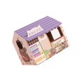 thumbnail image 1 of Corrugated Cardboard Cat House with Scratching Pad for Training Toy Cats Purple, 1 of 9