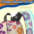 thumbnail image 5 of Pioneer Flower Floral Print Pattern 17" School Backpacks for Teens,Waterproof Oxford Fabric,S-Shape Padded Straps for School,Travel,Hiking,Camping, 5 of 5
