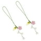 thumbnail image 1 of 2 piezas Correas de teléfono celular Flower Caqueta de llave adorna Teléfono Decoración de cordones para mujeres, 1 of 6
