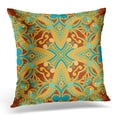 thumbnail image 1 of EREHome Blue Abstract with Vintage Pattern Embroidery Raster Orange Accessories Pillow Case Pillow Cover 20x20 inch, 1 of 1