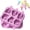 Purple, variant on Silicone Popsicle Mold with Sticks, Reusable DIY Ice Pop Maker for Homemade Fruit Pops, Easy to Fill and Clean, 15x12cm