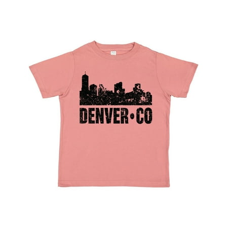 

Inktastic Denver Colorado Skyline Grunge Gift Toddler Boy or Toddler Girl T-Shirt